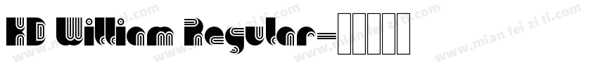 KD William Regular字体转换